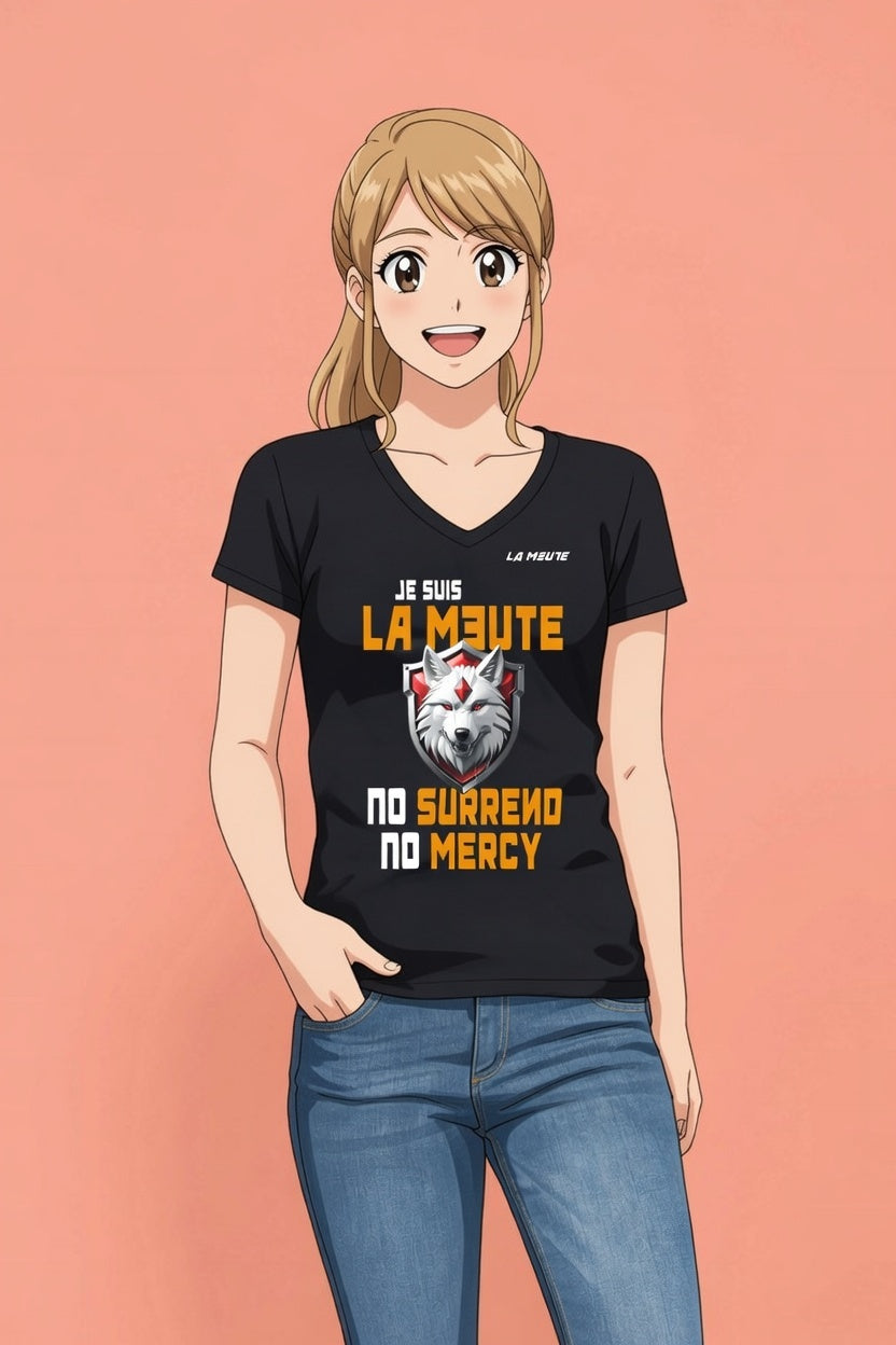 t-shirt manche courte femme "no mercy"
