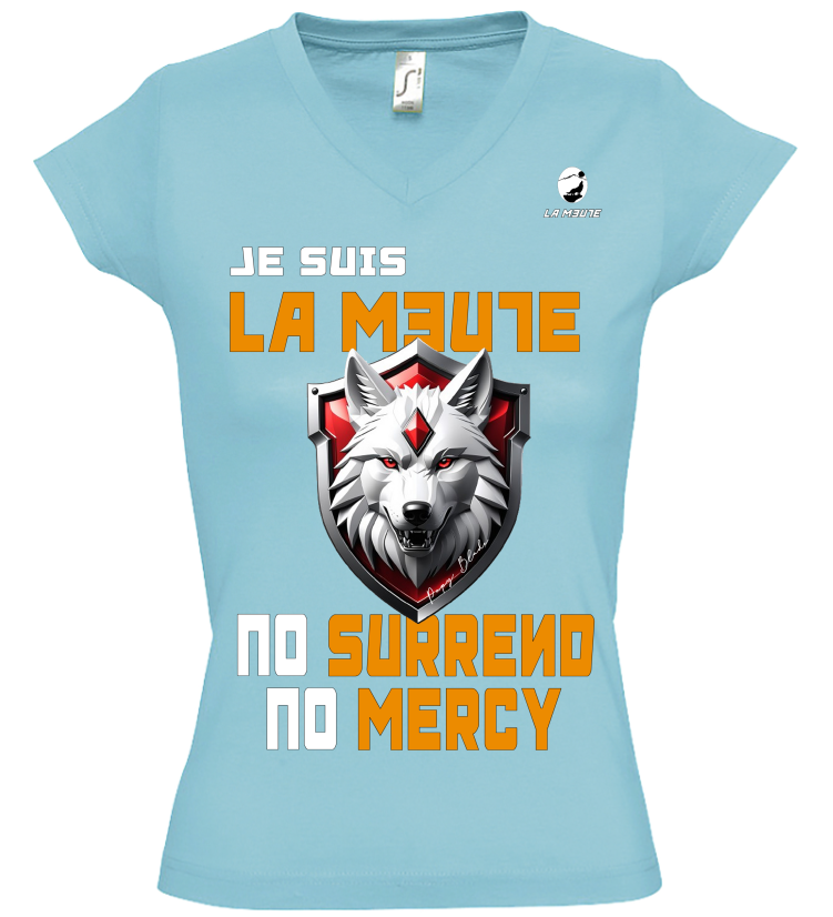 t-shirt manche courte femme "no mercy"