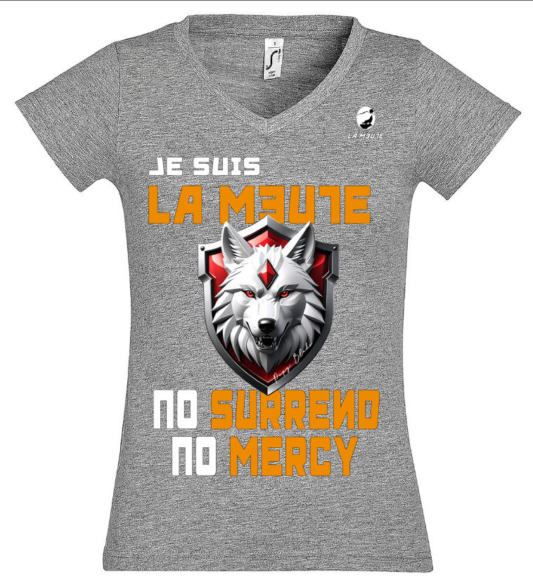 t-shirt manche courte femme "no mercy"