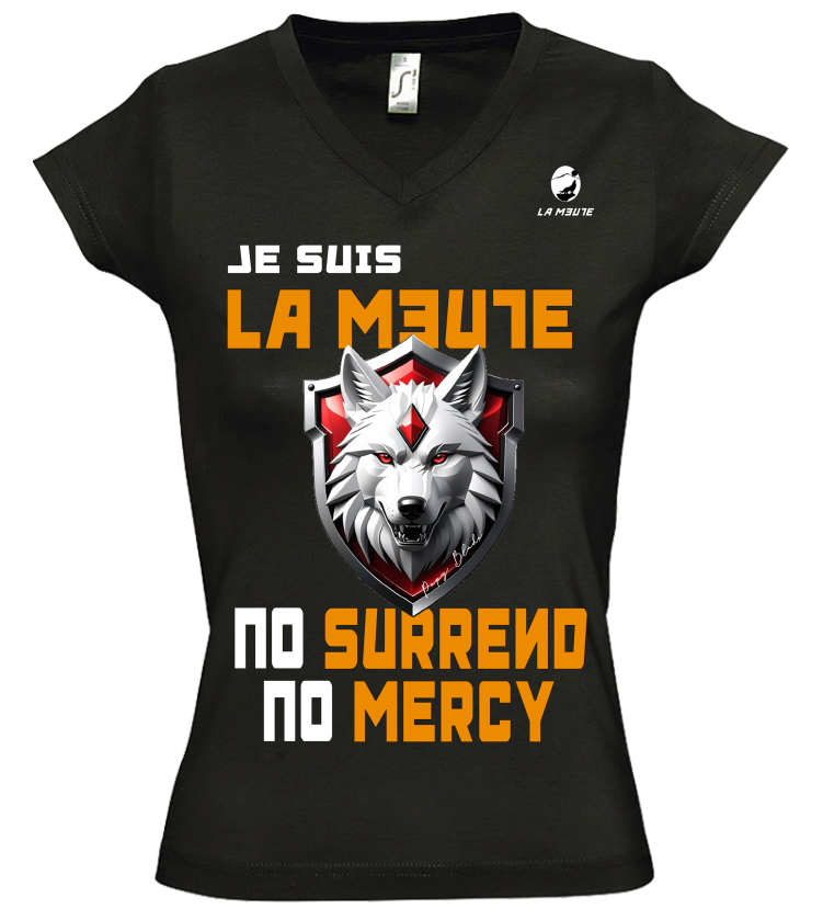 t-shirt manche courte femme "no mercy"